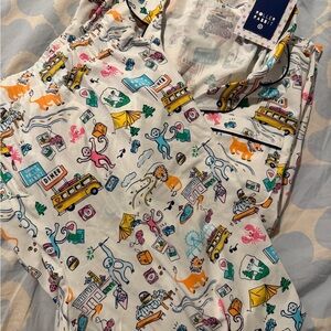 Roller Rabbit x Target Women XL Roadtrip long sleeve  Printed Pajama Set